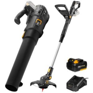 20V-pakke: Græstrimmer og løvblæser