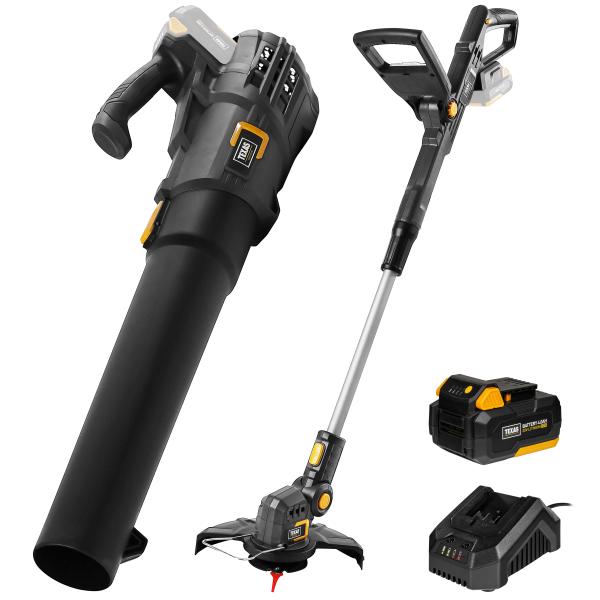 20V-pakke: Græstrimmer og løvblæser