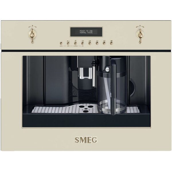 60 cm indbygget kaffemaskine i creme