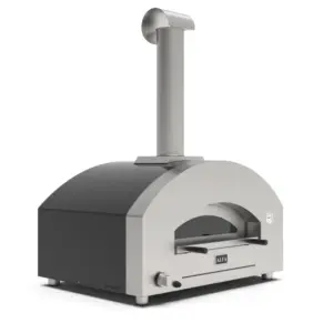 Alfa Forni FUTURO 4 Pizze Silver Sort Gas Pizzaovn