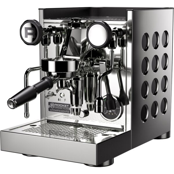 Appartamento TCA espressomaskine, krom/sort