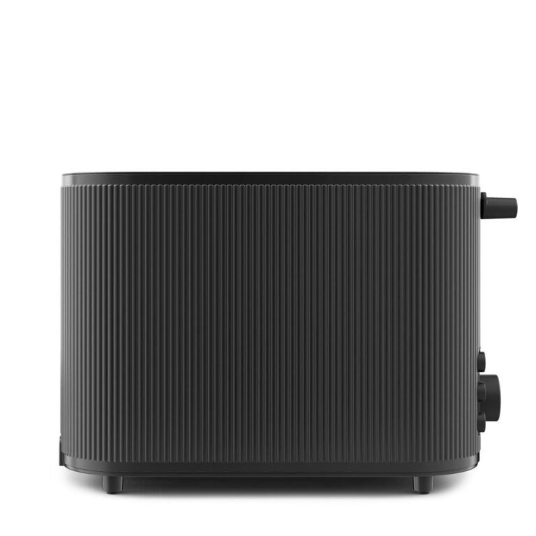 Bernadotte brødrister - Rustfri stål/sort