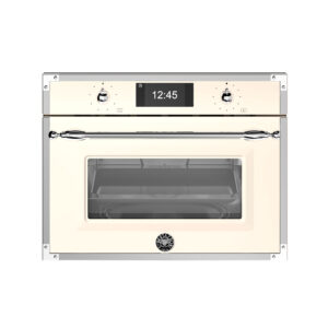 Bertazzoni FHER4077MTAX3 Heritage kombiovn med mikrobølgefunktion, elfenbenshvid/krom