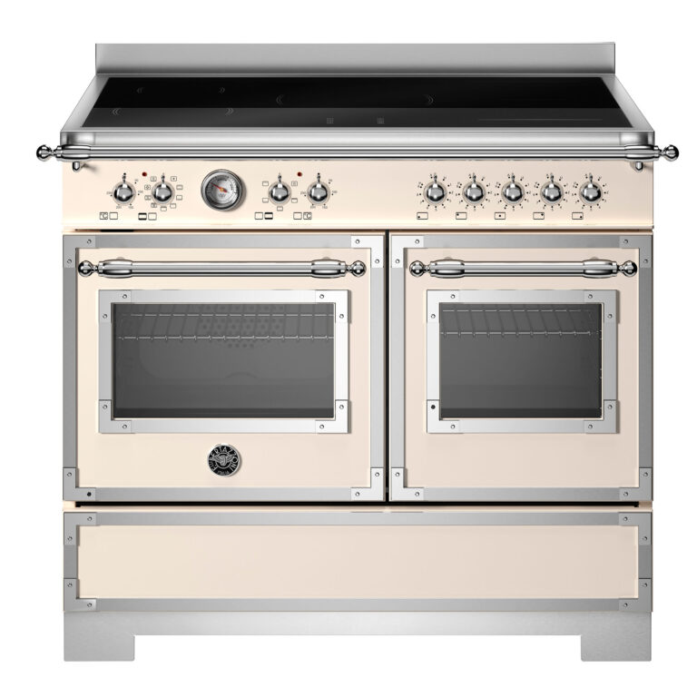 Bertazzoni HER105I2EAVT2 Heritage induktionskomfur 100 cm med 5 zoner og 2 ovne, elfenbenshvid