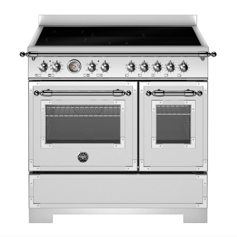 Bertazzoni HER95I2EXT2 Heritage induktionskomfur 90 cm med 5 zoner og 2 ovne, rustfrit stål