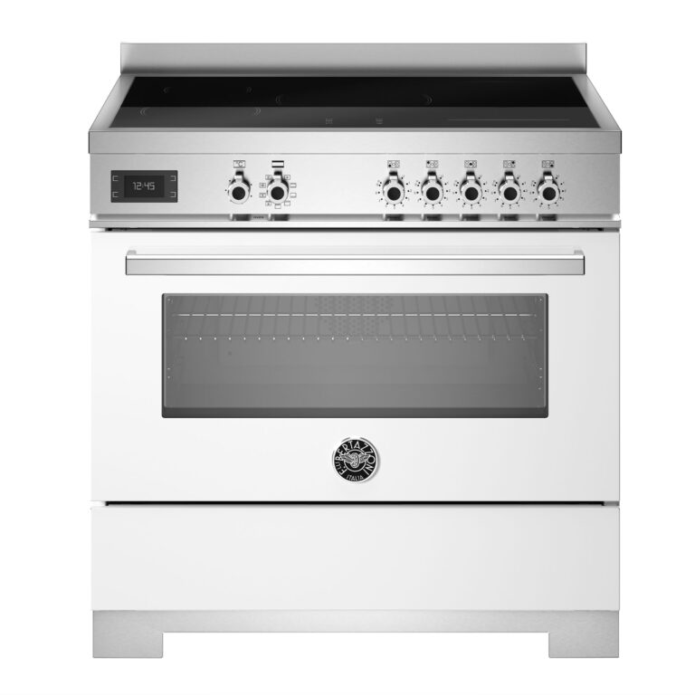 Bertazzoni PRO95I1EBIT2 induktionskomfur 90 cm med 5 zoner og 1 ovn, hvid
