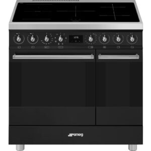 C92IMMB2 Classic Induktionskomfur med 2 ovne, 90 cm, mat sort