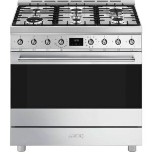 C9GMX2 Classic Gaskomfur 90 cm, rustfrit stål