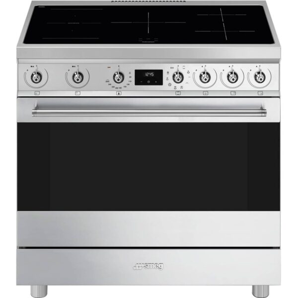 C9IMX2 Classic Induktionskomfur 90 cm, rustfrit stål