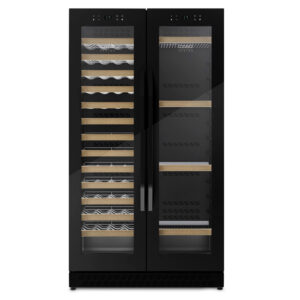 Caso 674 WineChef Duo vinkøleskab 122 flasker, sort