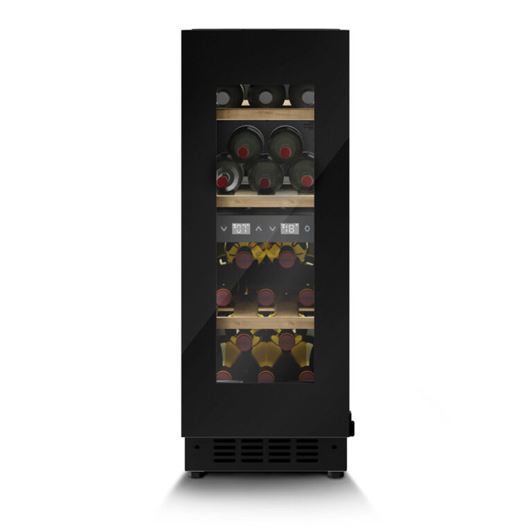Caso 7719 WineDeluxe indbygget vinkøleskab 18 flasker, sort