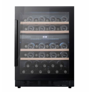 Cavin Arctic Collection 60D Fullglass Black integreret vinkøleskab 46 flasker