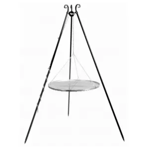 Cook King 180 cm 3-ben til Bålsted med 60 cm Rustfristål rist