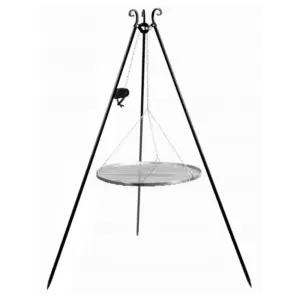 Cook King 180 cm 3-ben til Bålsted med 70 cm Rustfristål rist + Winch