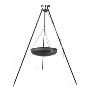 Cook King 180 cm 3-ben til Bålsted med 70 cm Stålwok