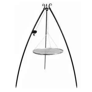 Cook King 200 cm 3-ben til Bålsted med 60 cm Rustfristål rist + Winch