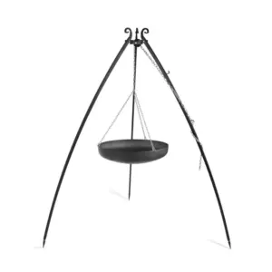 Cook King 200 cm 3-ben til Bålsted med 60 cm Stålwok