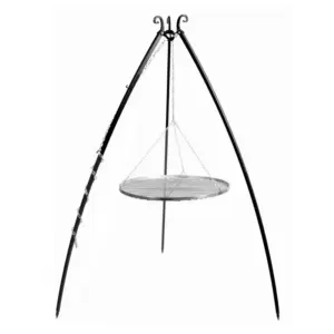 Cook King 200 cm 3-ben til Bålsted med 70 cm Rustfristål rist