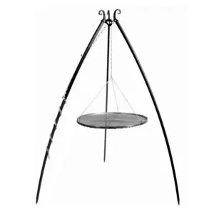 Cook King 200 cm 3-ben til Bålsted med 70 cm stål rist