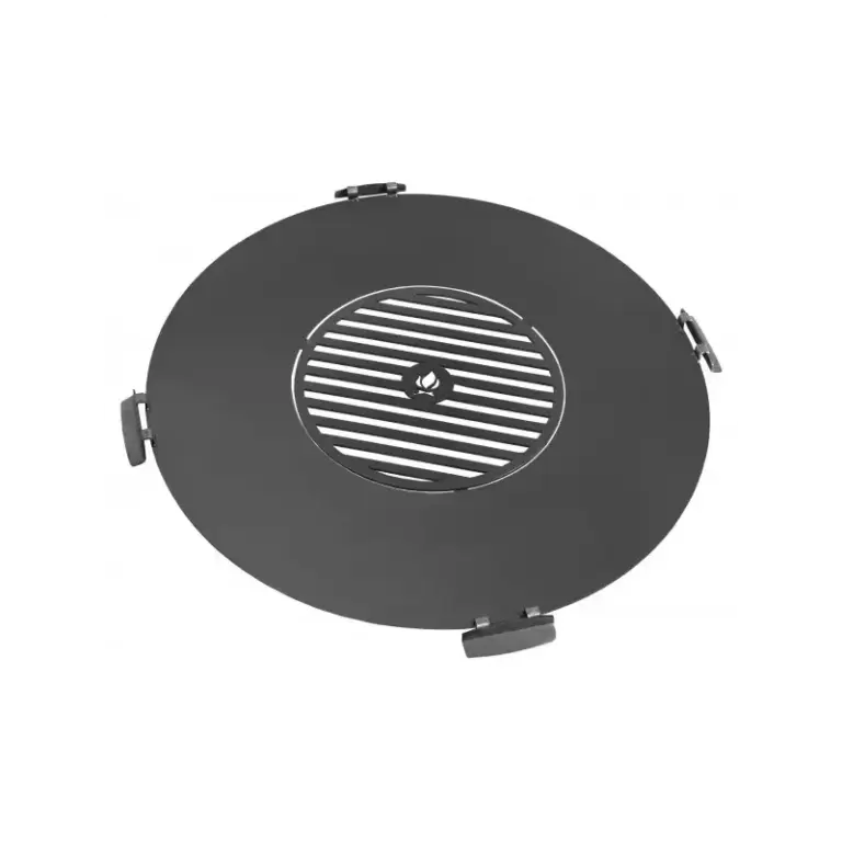 Cook King 82 cm Grillplade til Bålsted med 40 cm Rist and 4 Håndtag