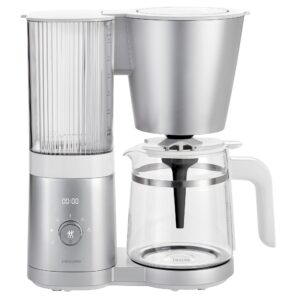 Enfinigy kaffemaskine, 1,5 liter, sølv & hvid