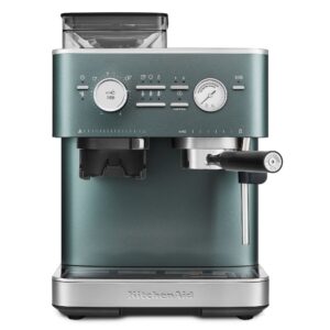 Espressomaskine med kaffekværn, juniper