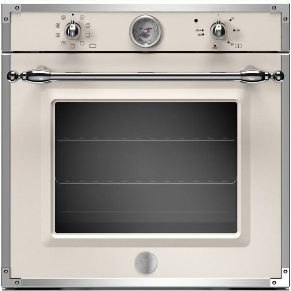 F609HEREKT Heritage indbygget ovn elfenbenshvid/krom 60 cm.