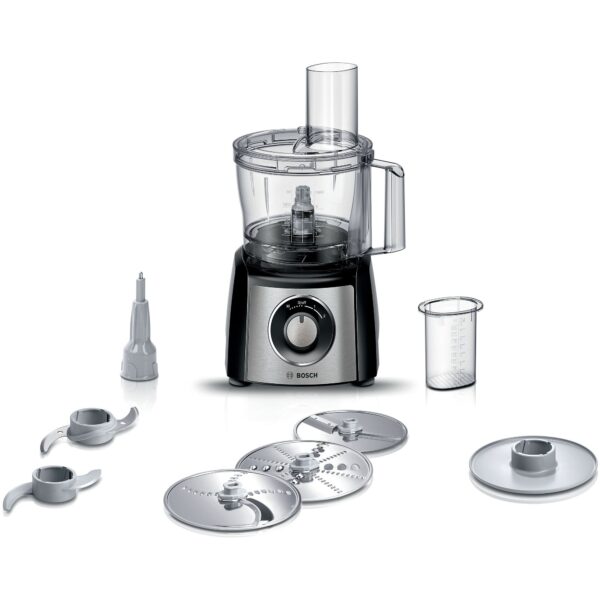 Foodprocessor, 800 W, vendbar skæreskive