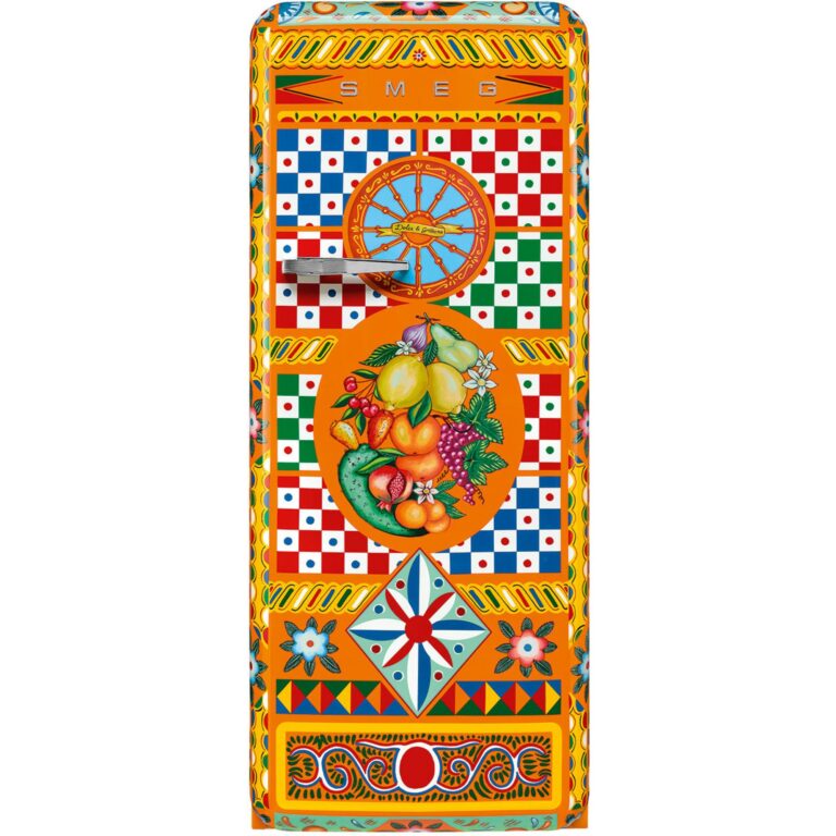 Smeg Fritstående køleskab Dolce & Gabbana Divina Cucina FAB28RDGC5 153 cm