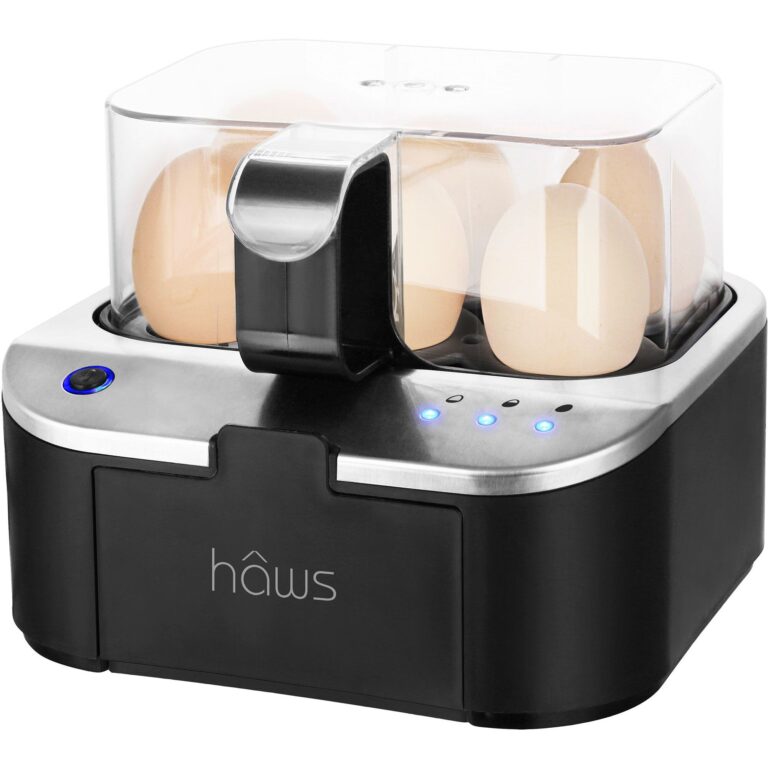 Hâws Årø talende æggekoger til 6 æg, sort/sølv