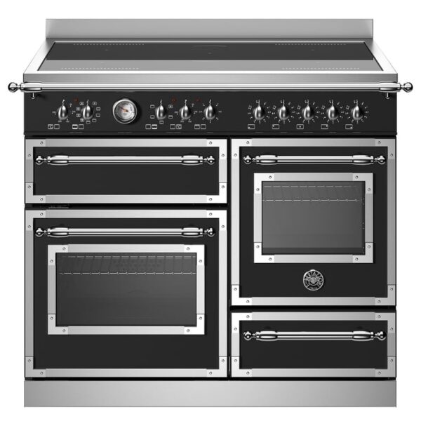 HER105I3ENET Heritage induktionskomfur med trippel-ovn, 100 cm, mat sort