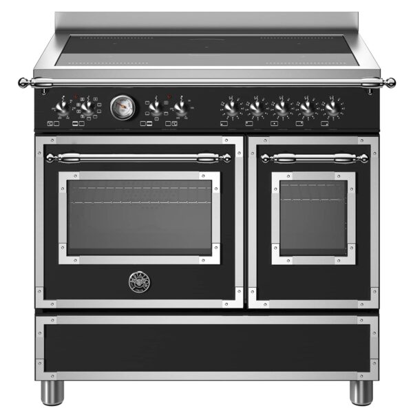 HER95I2ENET Heritage induktionskomfur med dobbeltovn, 90 cm, mat sort