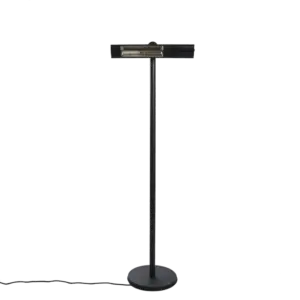 HORTUS Terrassevarmer gulvmodel GT 500/1000/1500W sort inkl. fjernbetjening