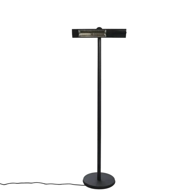 HORTUS Terrassevarmer gulvmodel GT 500/1000/1500W sort inkl. fjernbetjening