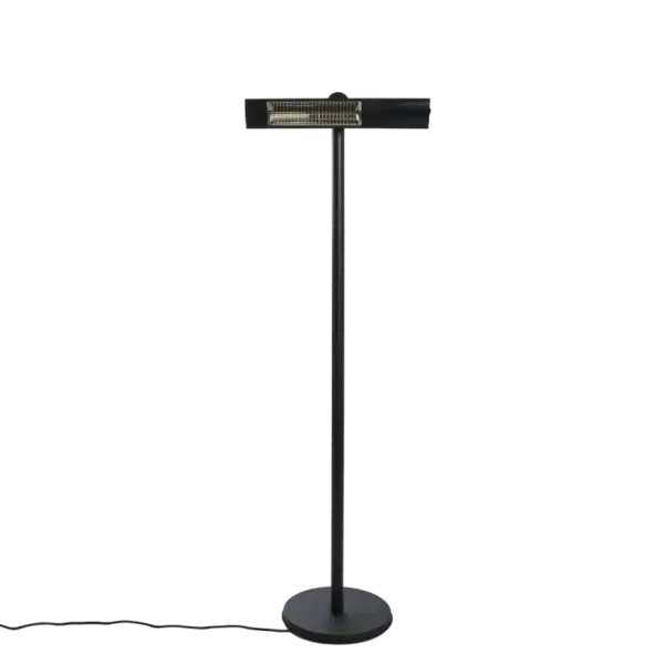 HORTUS Terrassevarmer gulvmodel GT 500/1000/1500W sort inkl. fjernbetjening