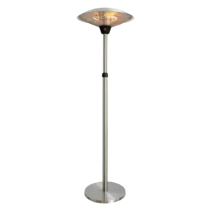 HORTUS Terrassevarmer gulvmodel med teleskop 900/1200/2100 W, HA, sølv