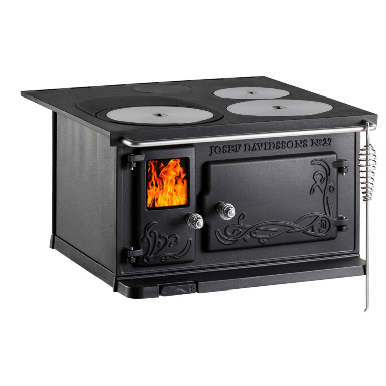 Josef davidssons JD 27 brændekomfur med kogeplader