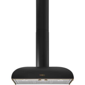 KS89AOE Væghængt emhætte, 90 cm, antracit & messing
