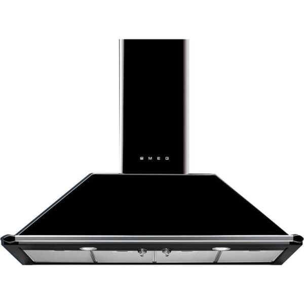 KT110BLE Vægmonteret emhætte 110 cm, sort