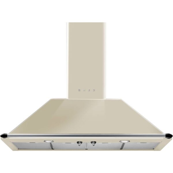 KT110PE 110 cm vægmonteret emhætte, Creme