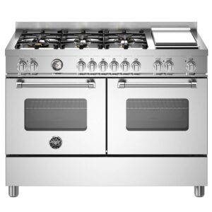 MAS126G2EXT Master gaskomfur med dobbelovn, 120 cm, rustfrit stål