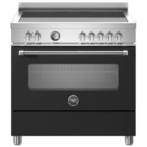 MAS95I1ENET Master induktionskomfur med ovn, 90 cm, mat sort