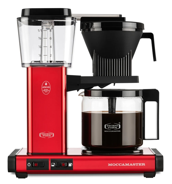 Moccamaster Optio Kaffemaskine - 53616 Red Metallic