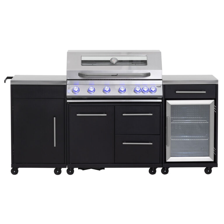 Mustang Topaz 6+1 gasgrill udekøkken med køleskab