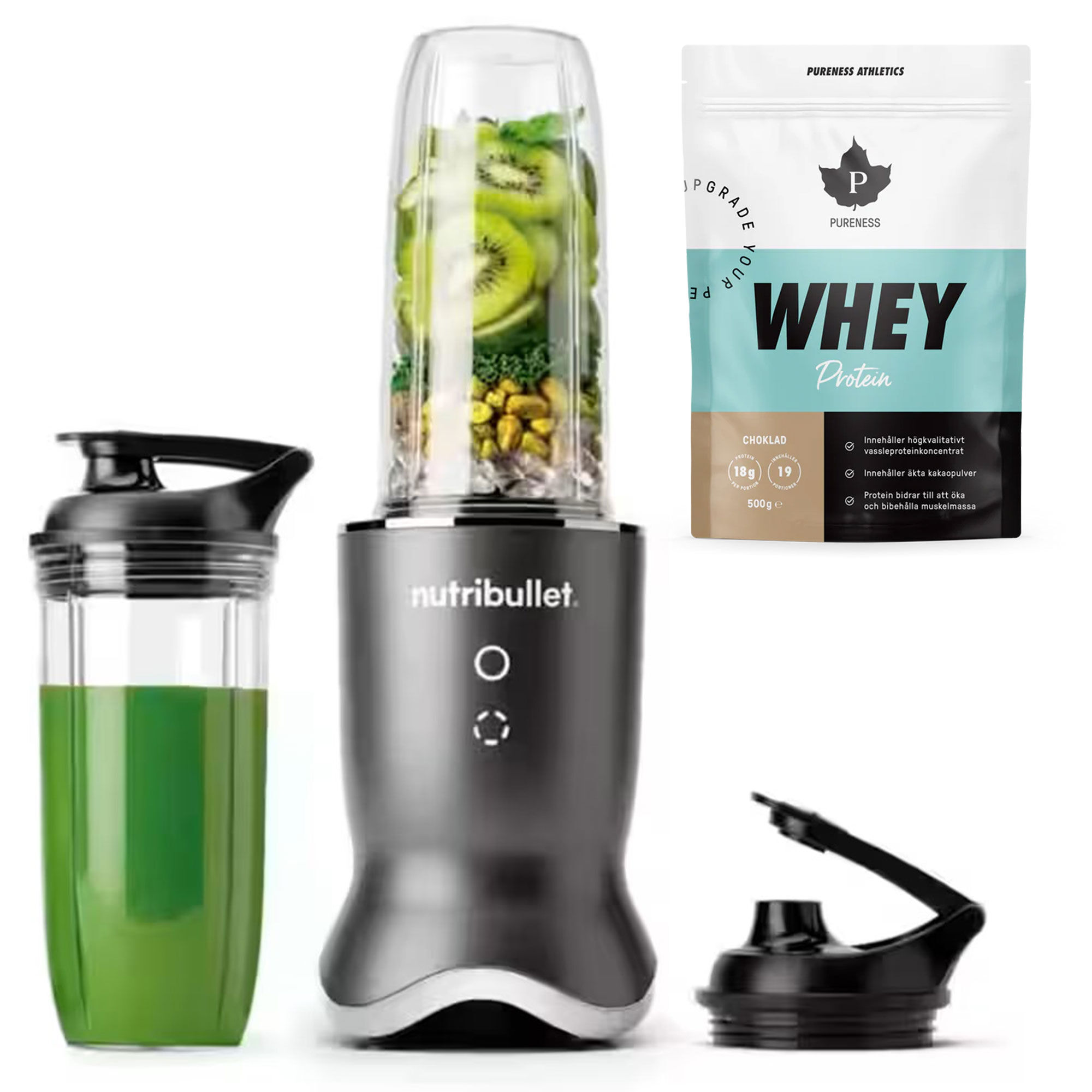 Nutribullet Ultra + NB1206DG personlig blender med proteinpulver