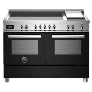 PRO125I2E Induktionskomfur med dobbelt ovn og stegeplade 120 cm, sort
