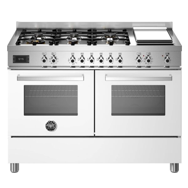 PRO126G2EBIT Professional gaskomfur, 120 cm, hvid