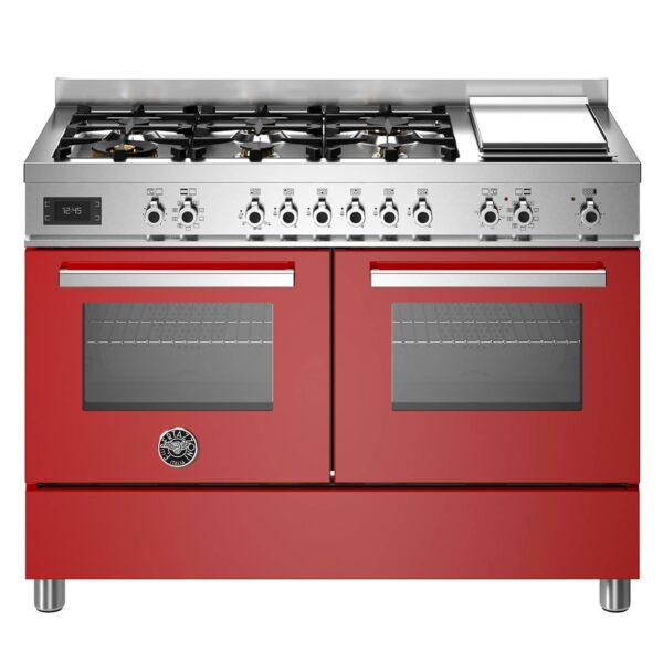 PRO126G2EROT Professional gaskomfur, 120 cm, rød