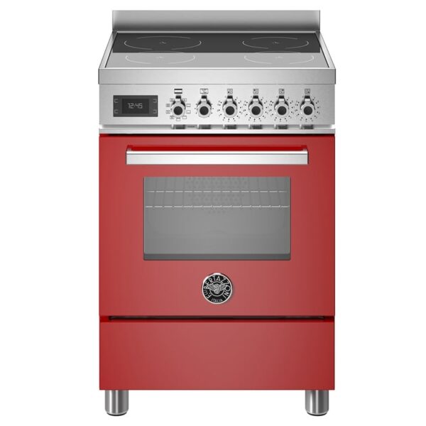 PRO64I1EROT Professional induktionskomfur med ovn, 60 cm, rød
