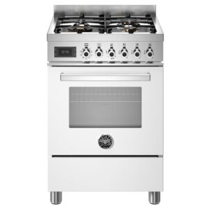 PRO64L1EBIT Professional gaskomfur med ovn, 60 cm, hvid